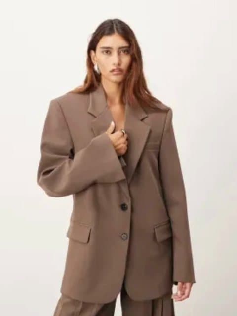 Arrange oversized wool blazer